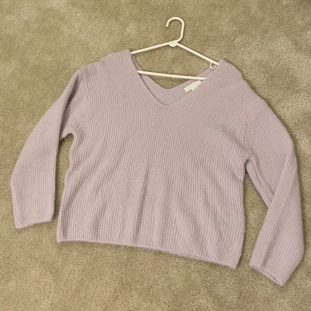 lavender sweater